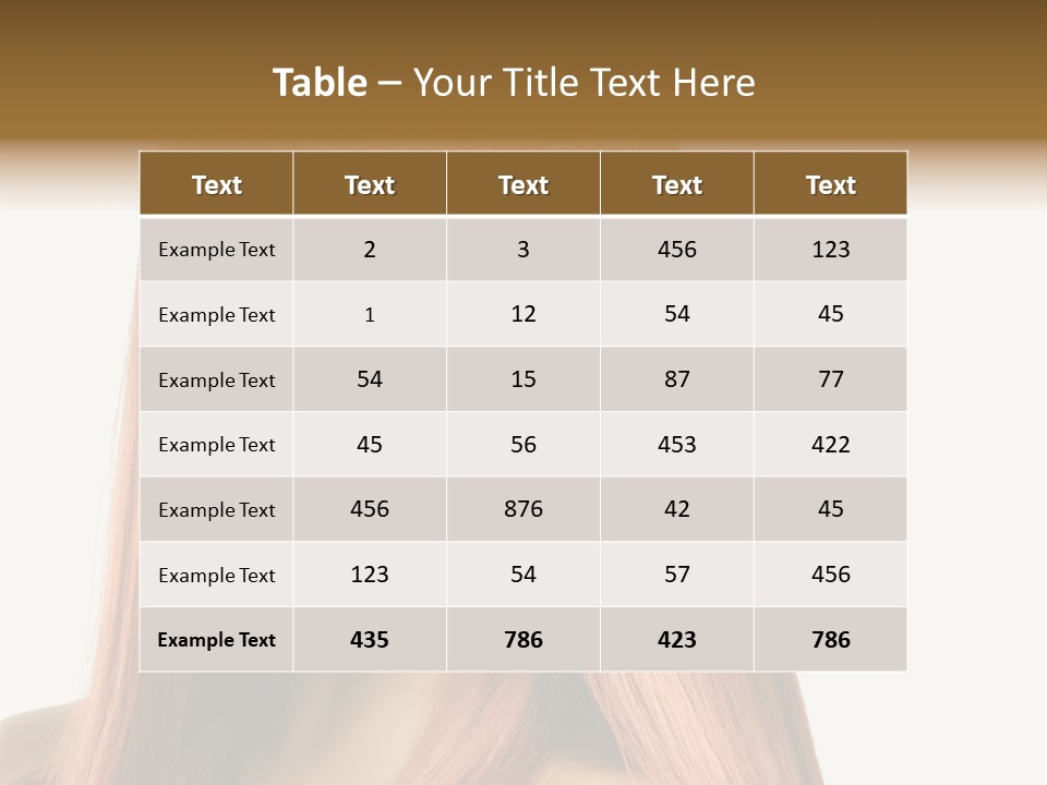 Vibrant Woman Haircut PowerPoint Template