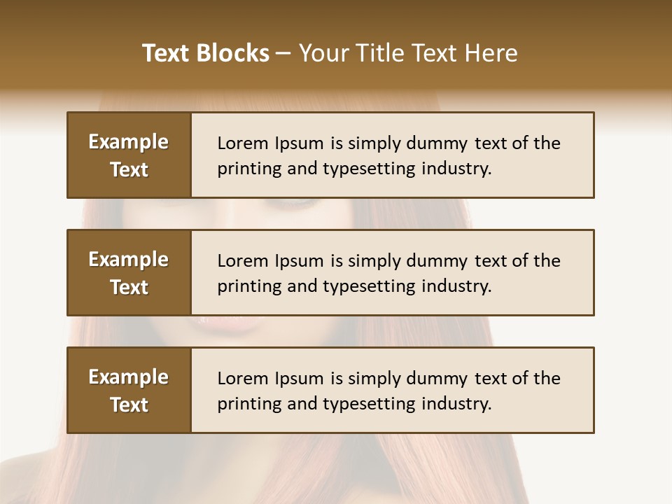 Vibrant Woman Haircut PowerPoint Template