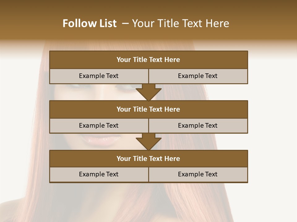 Vibrant Woman Haircut PowerPoint Template