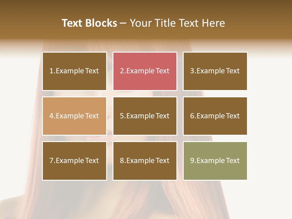 Vibrant Woman Haircut PowerPoint Template