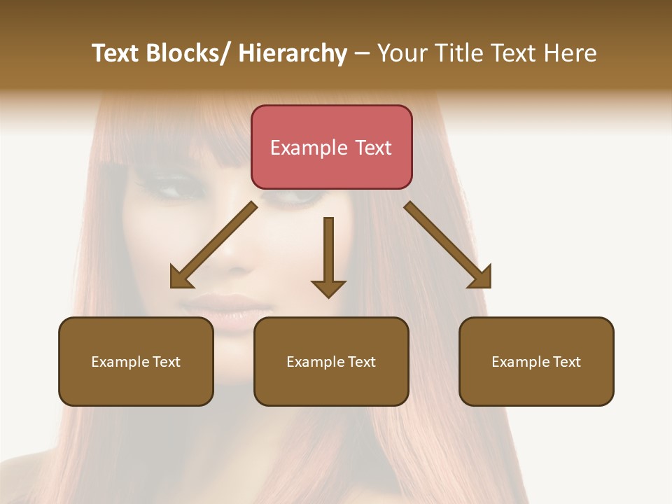 Vibrant Woman Haircut PowerPoint Template