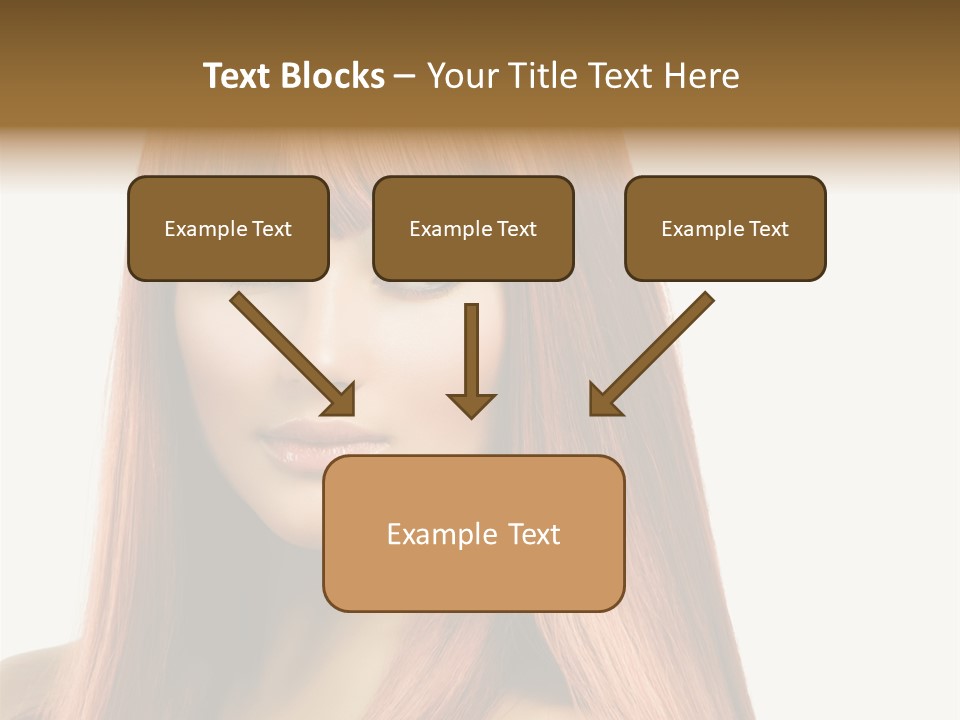 Vibrant Woman Haircut PowerPoint Template