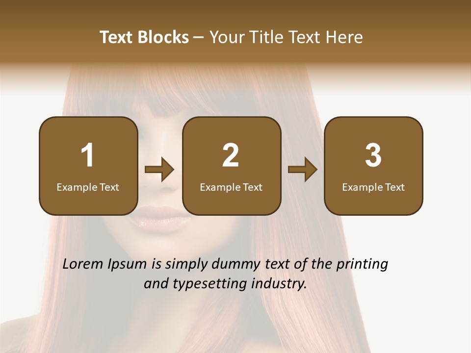 Vibrant Woman Haircut PowerPoint Template