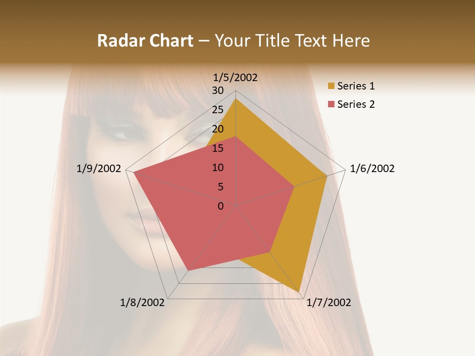 Vibrant Woman Haircut PowerPoint Template