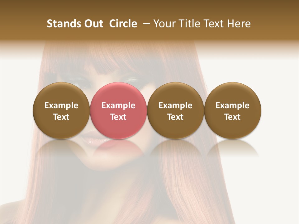 Vibrant Woman Haircut PowerPoint Template