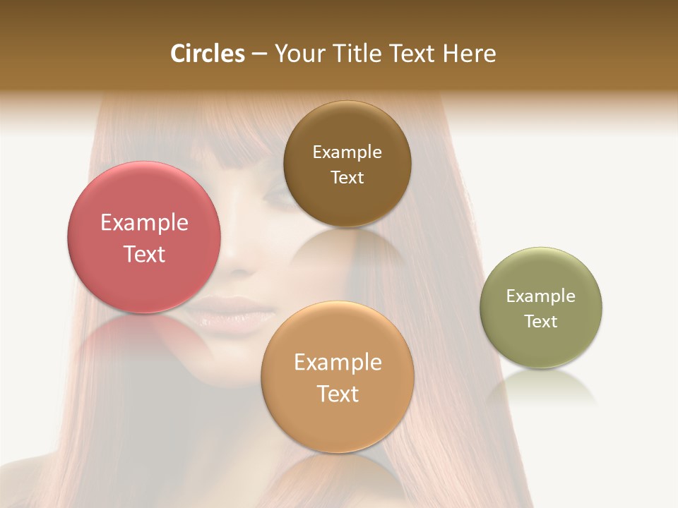 Vibrant Woman Haircut PowerPoint Template