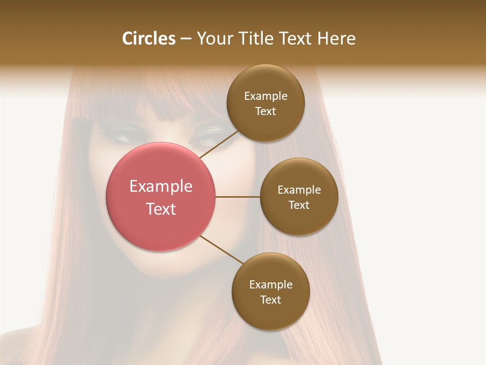 Vibrant Woman Haircut PowerPoint Template