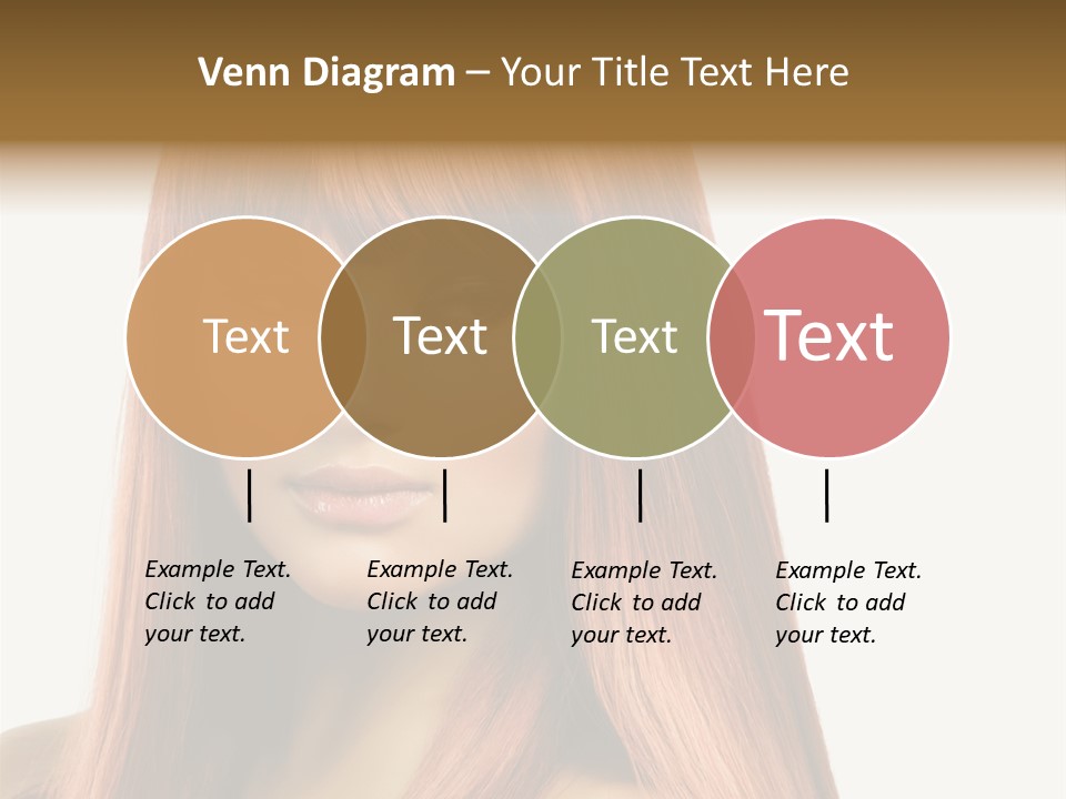 Vibrant Woman Haircut PowerPoint Template