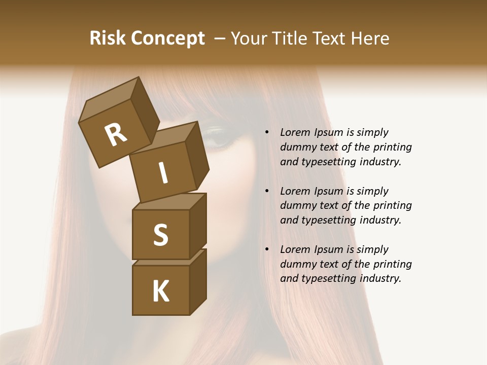 Vibrant Woman Haircut PowerPoint Template