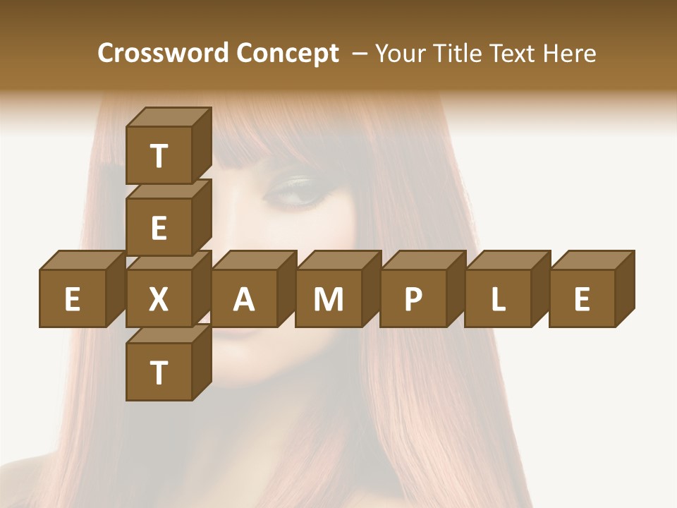 Vibrant Woman Haircut PowerPoint Template