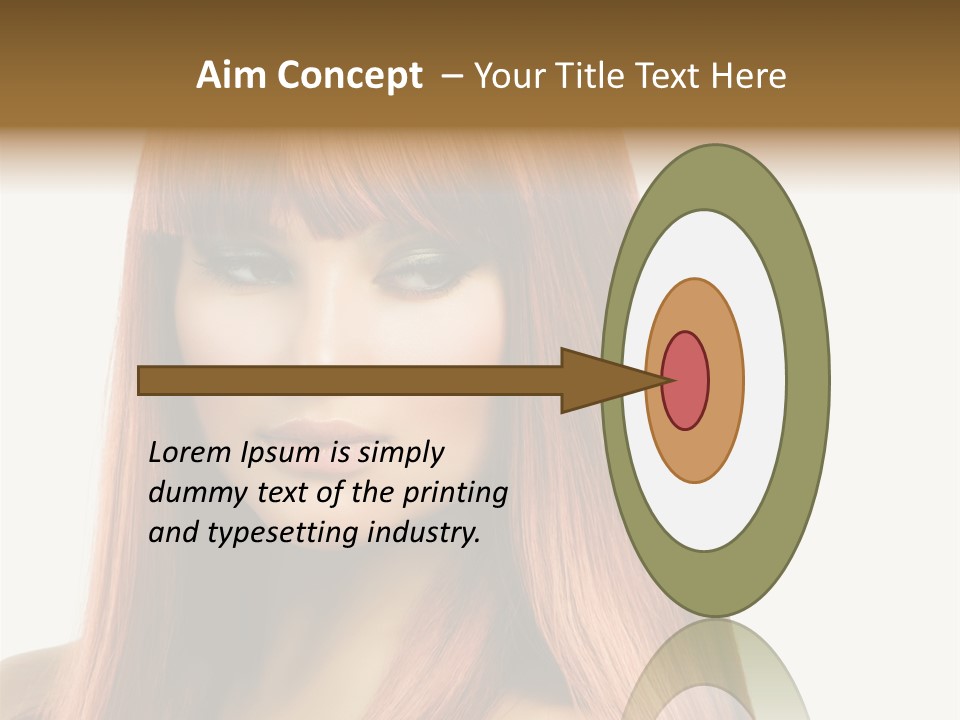 Vibrant Woman Haircut PowerPoint Template