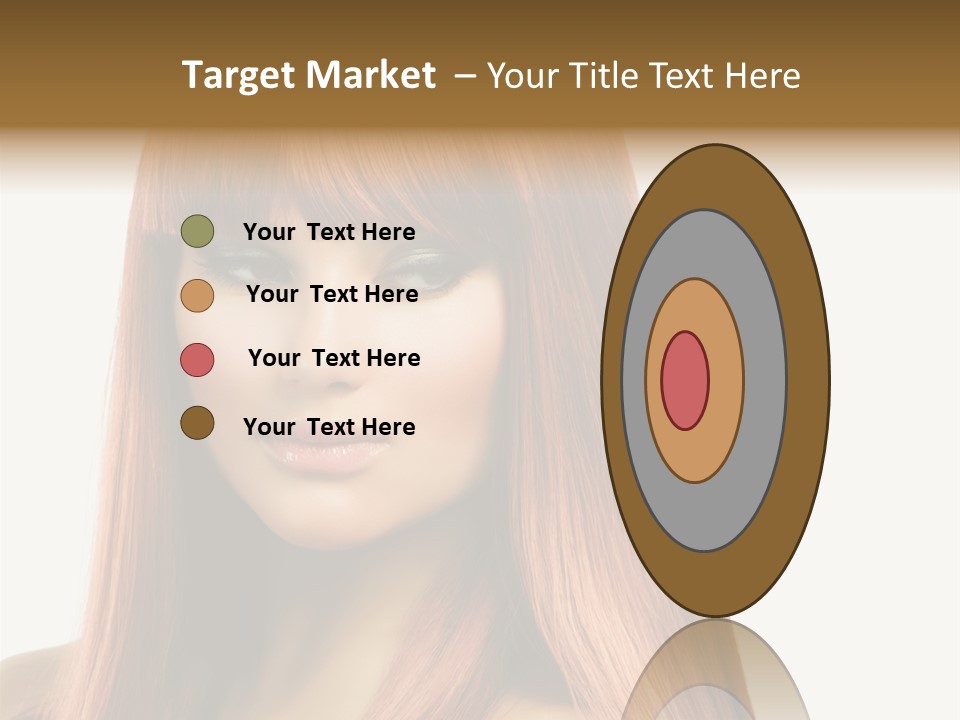 Vibrant Woman Haircut PowerPoint Template