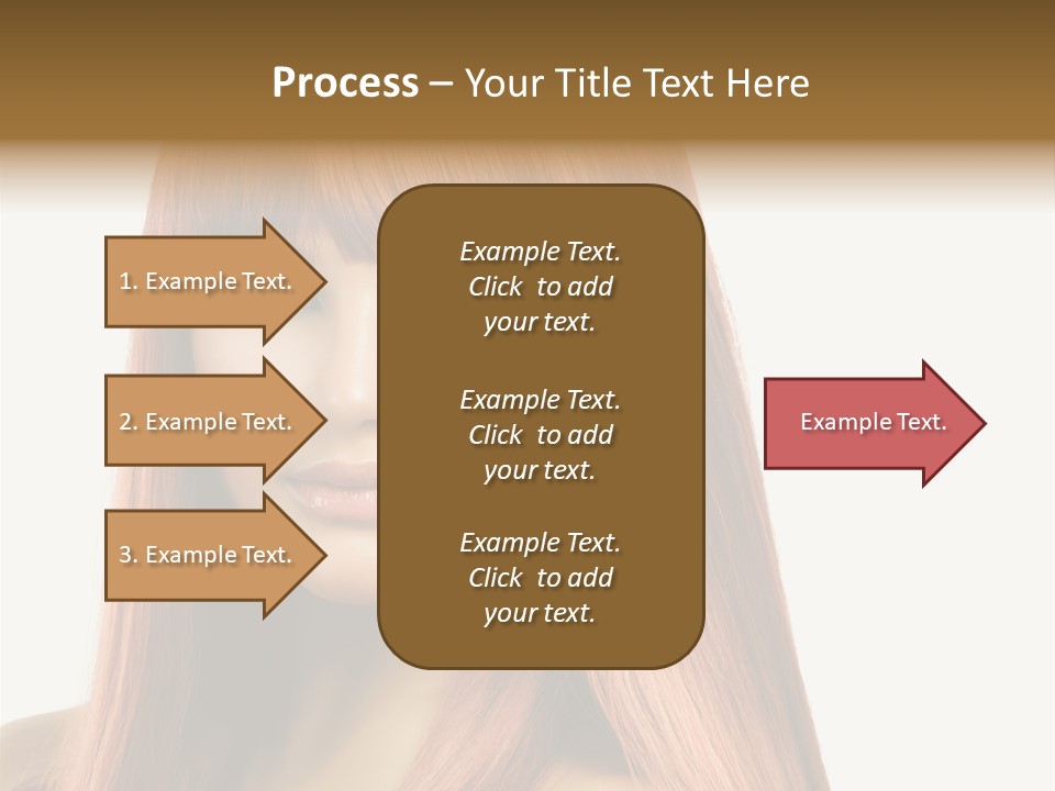 Vibrant Woman Haircut PowerPoint Template