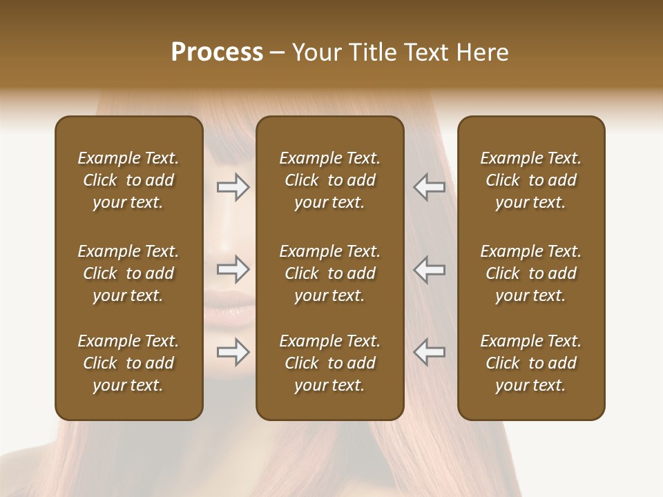 Vibrant Woman Haircut PowerPoint Template