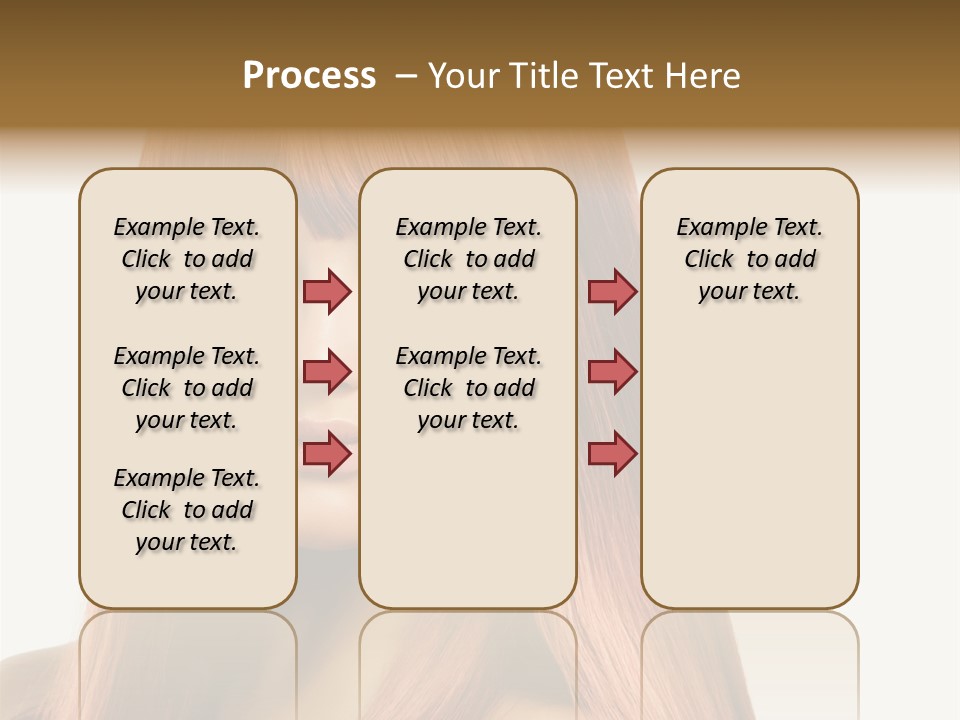 Vibrant Woman Haircut PowerPoint Template