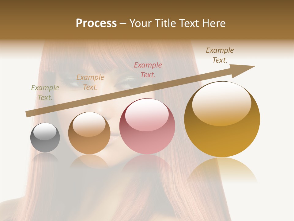 Vibrant Woman Haircut PowerPoint Template