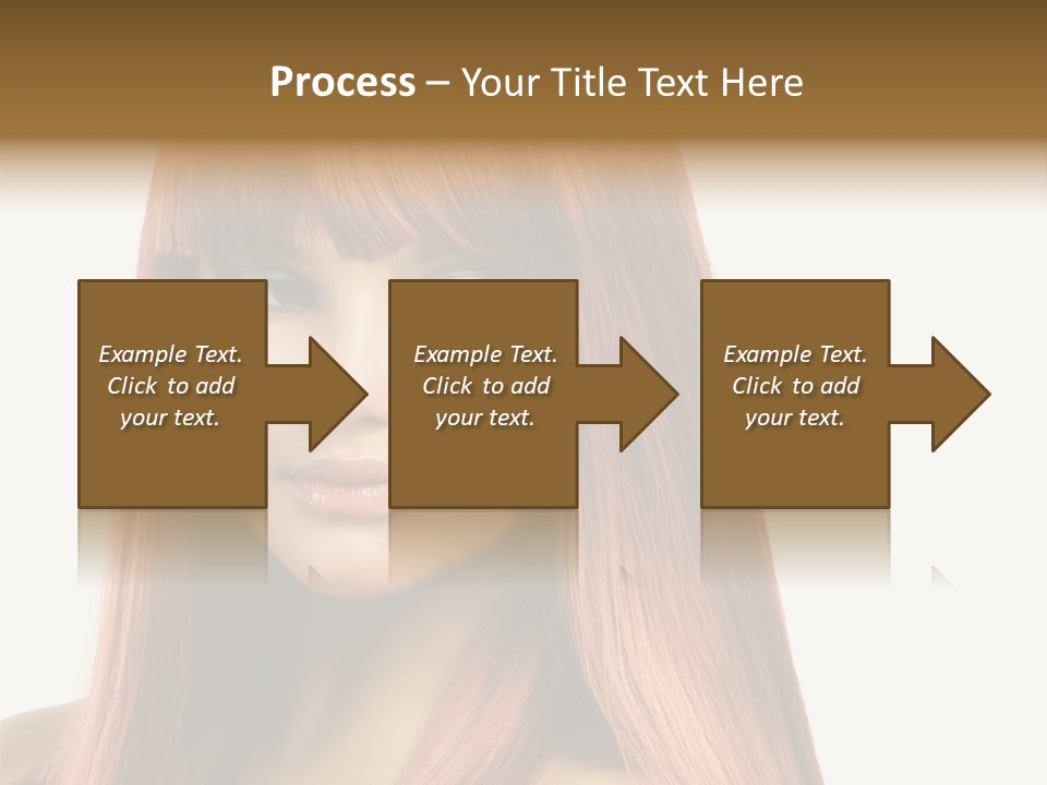 Vibrant Woman Haircut PowerPoint Template