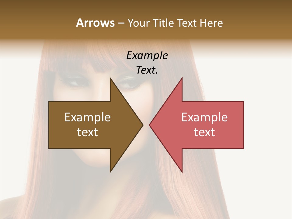 Vibrant Woman Haircut PowerPoint Template