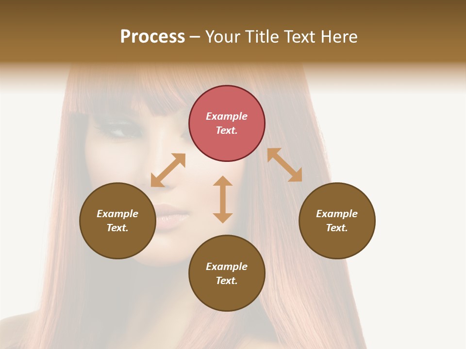Vibrant Woman Haircut PowerPoint Template
