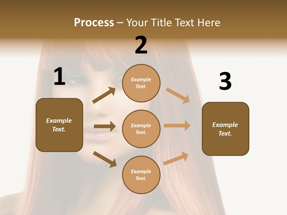 Vibrant Woman Haircut PowerPoint Template