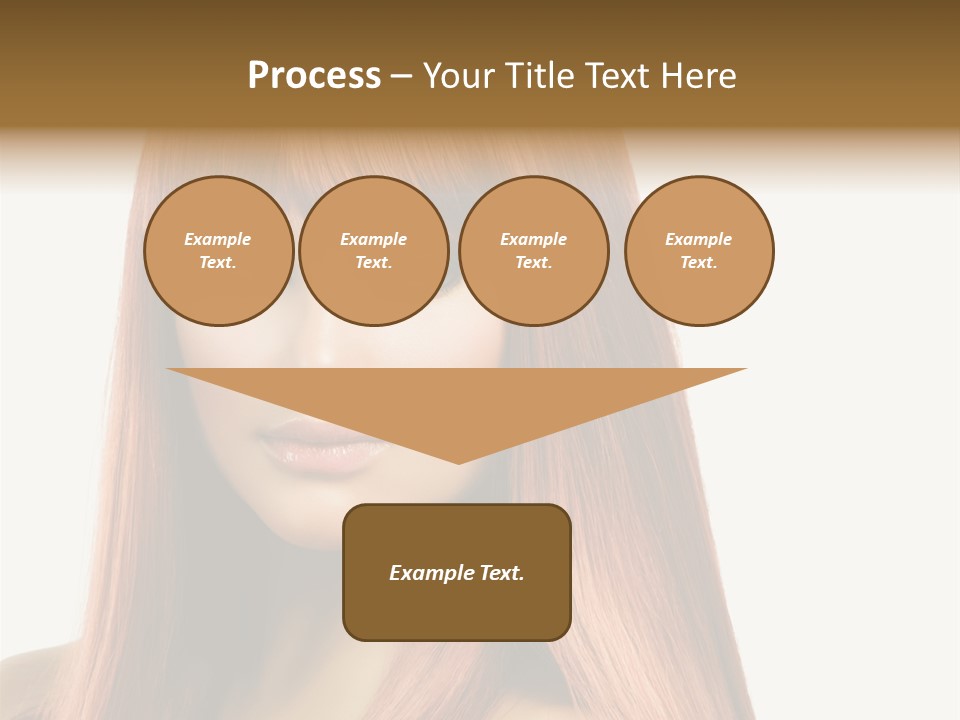 Vibrant Woman Haircut PowerPoint Template