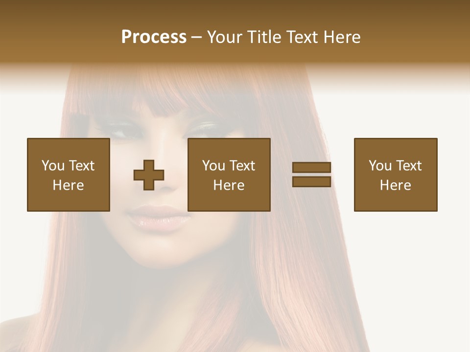 Vibrant Woman Haircut PowerPoint Template