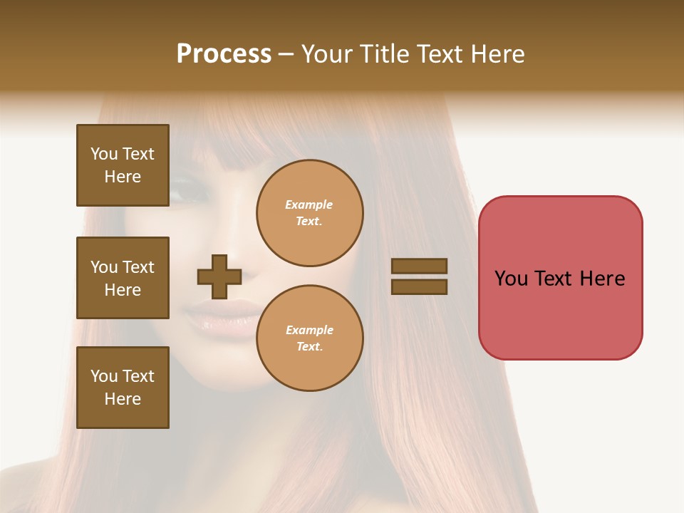 Vibrant Woman Haircut PowerPoint Template