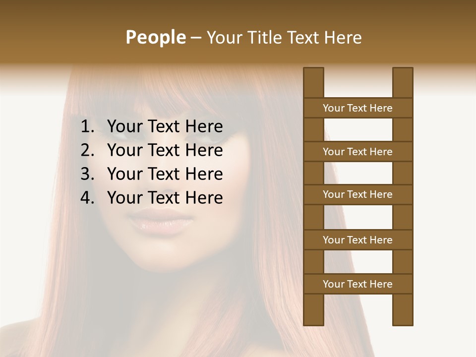 Vibrant Woman Haircut PowerPoint Template