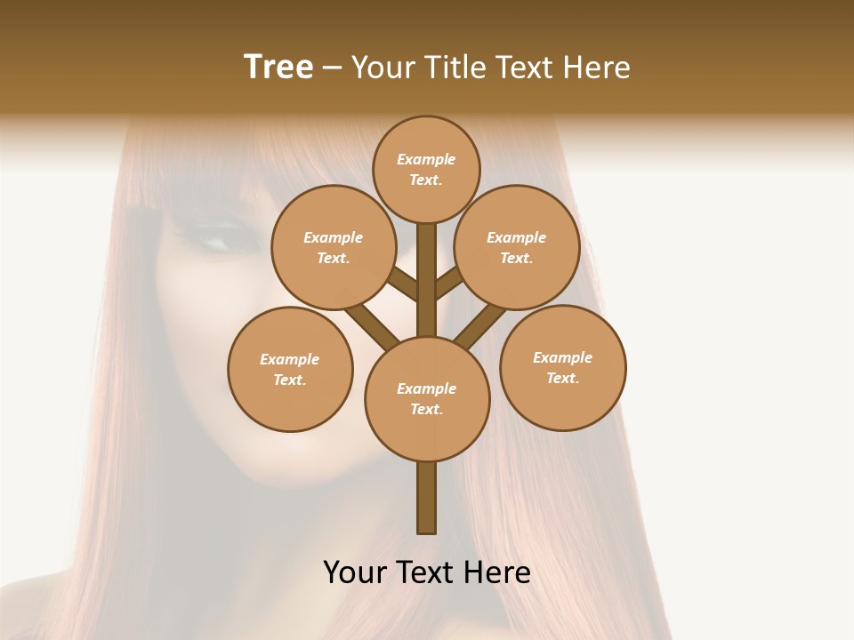 Vibrant Woman Haircut PowerPoint Template