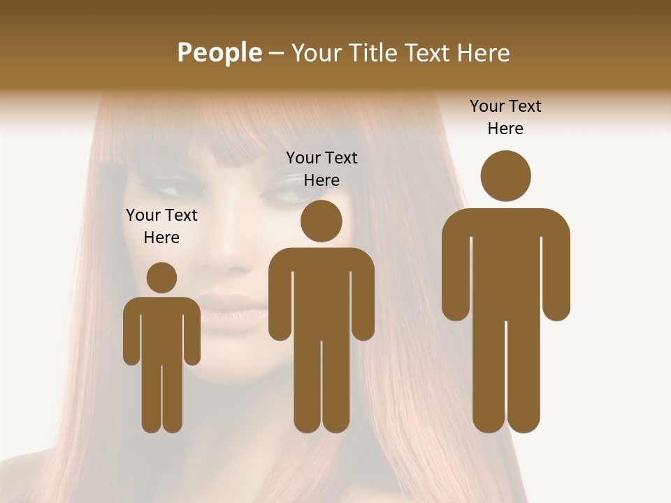 Vibrant Woman Haircut PowerPoint Template