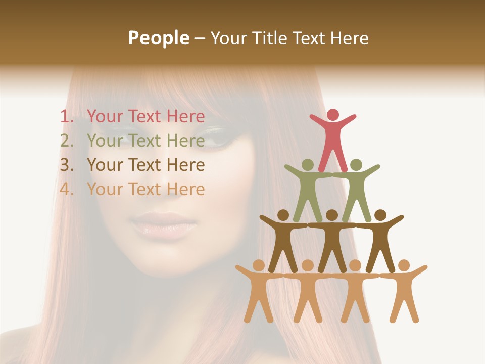 Vibrant Woman Haircut PowerPoint Template