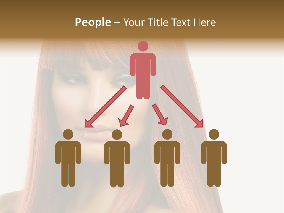 Vibrant Woman Haircut PowerPoint Template