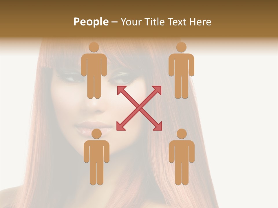 Vibrant Woman Haircut PowerPoint Template