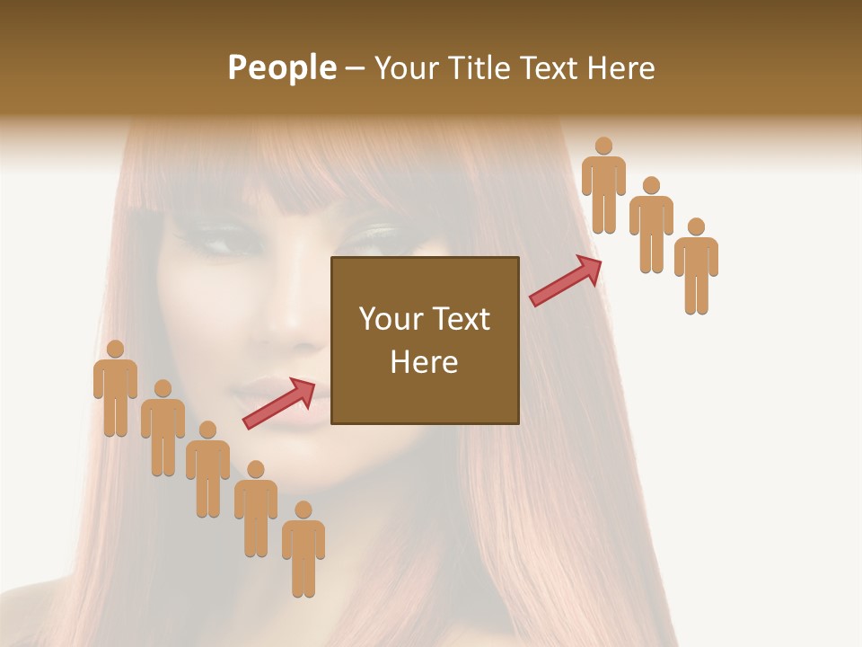 Vibrant Woman Haircut PowerPoint Template