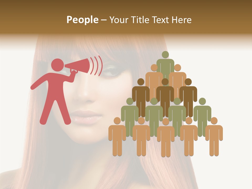 Vibrant Woman Haircut PowerPoint Template