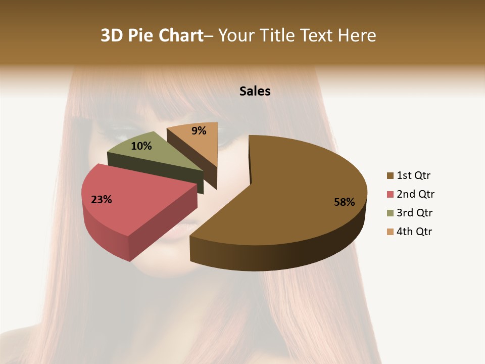 Vibrant Woman Haircut PowerPoint Template