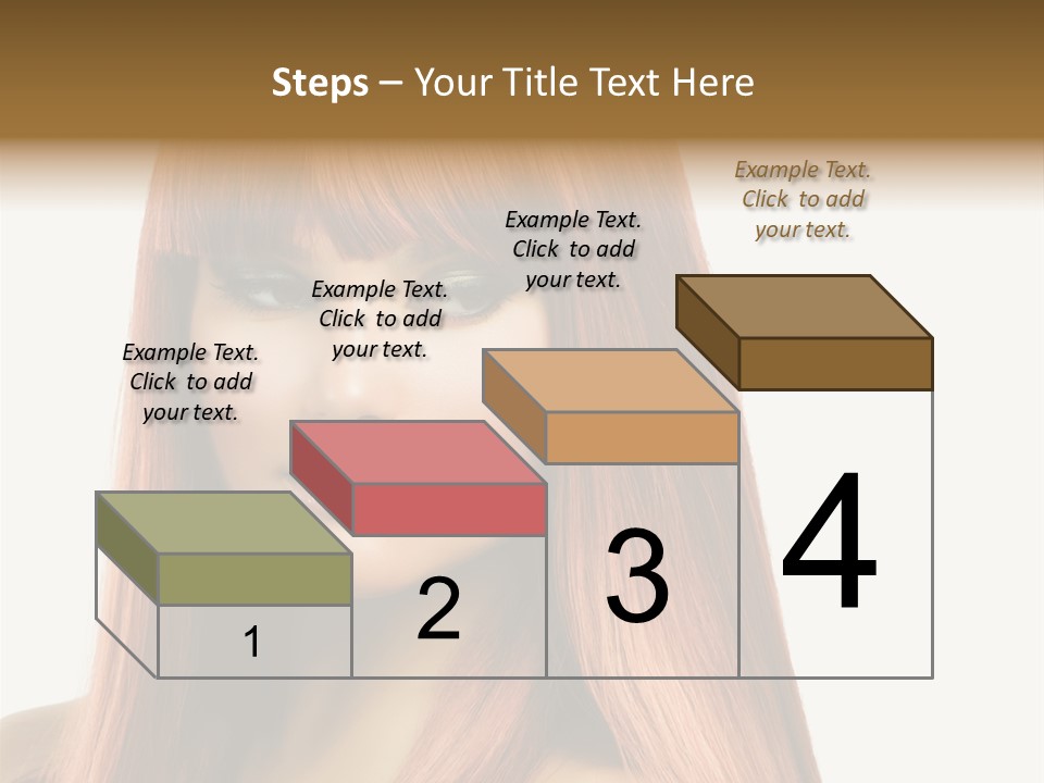 Vibrant Woman Haircut PowerPoint Template
