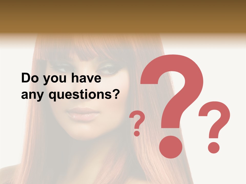 Vibrant Woman Haircut PowerPoint Template