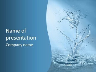 Studio Blue Ripple PowerPoint Template