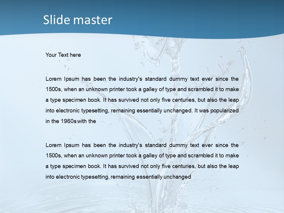 Studio Blue Ripple PowerPoint Template