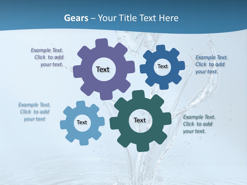 Studio Blue Ripple PowerPoint Template