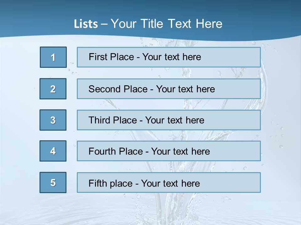 Studio Blue Ripple PowerPoint Template