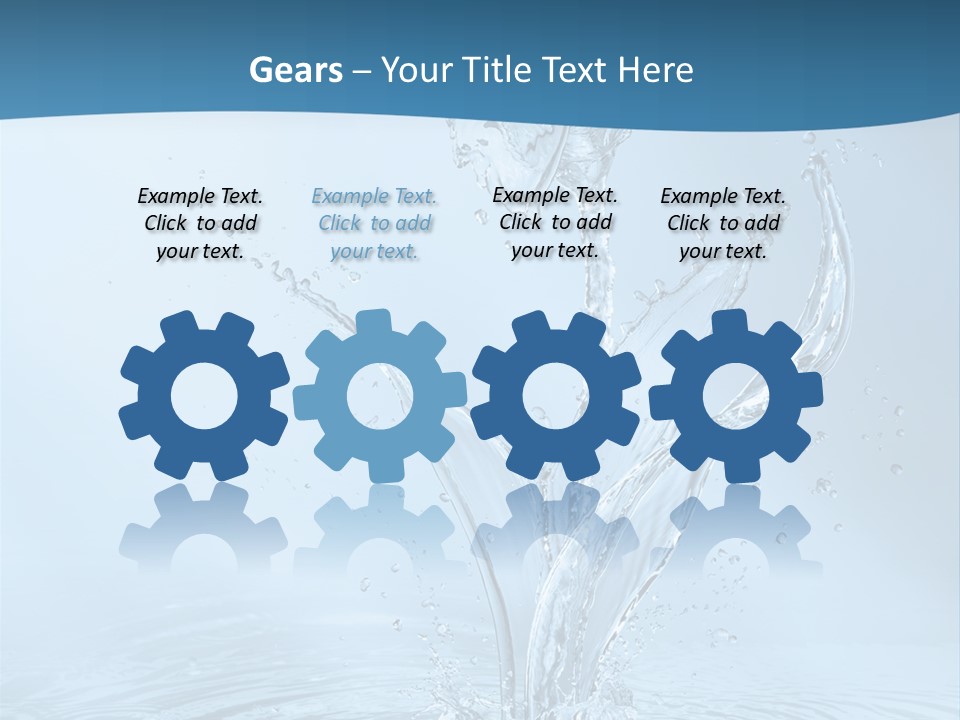 Studio Blue Ripple PowerPoint Template