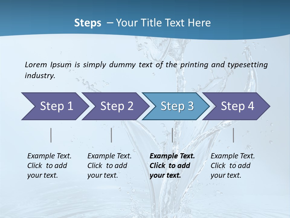 Studio Blue Ripple PowerPoint Template