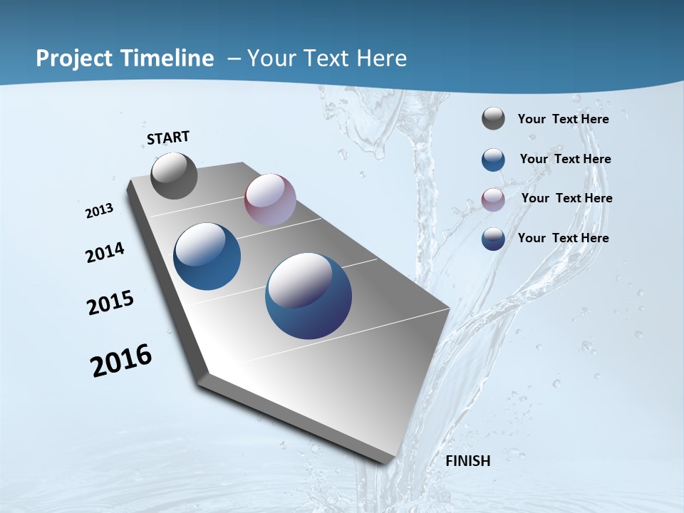 Studio Blue Ripple PowerPoint Template