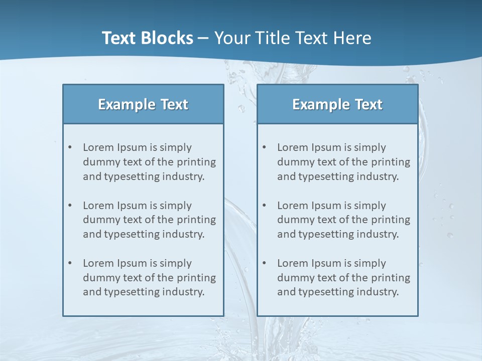 Studio Blue Ripple PowerPoint Template