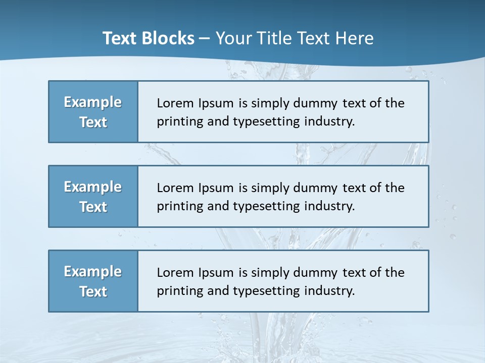 Studio Blue Ripple PowerPoint Template