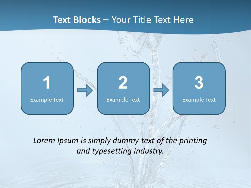 Studio Blue Ripple PowerPoint Template
