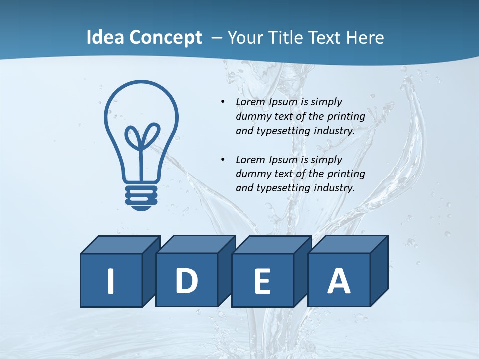 Studio Blue Ripple PowerPoint Template