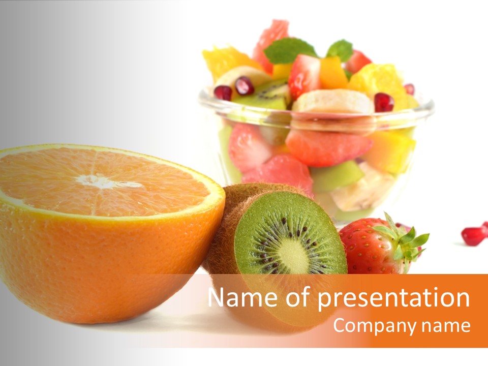 Fresh Sweet Vegetarian PowerPoint Template